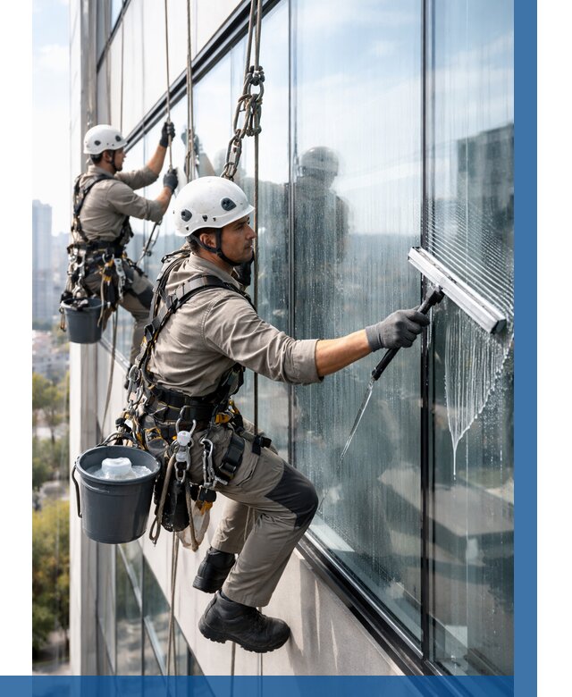 Мойка окон альпинистами в Дедовске от 4948 р. | ВЫСОТНИК-Ддв