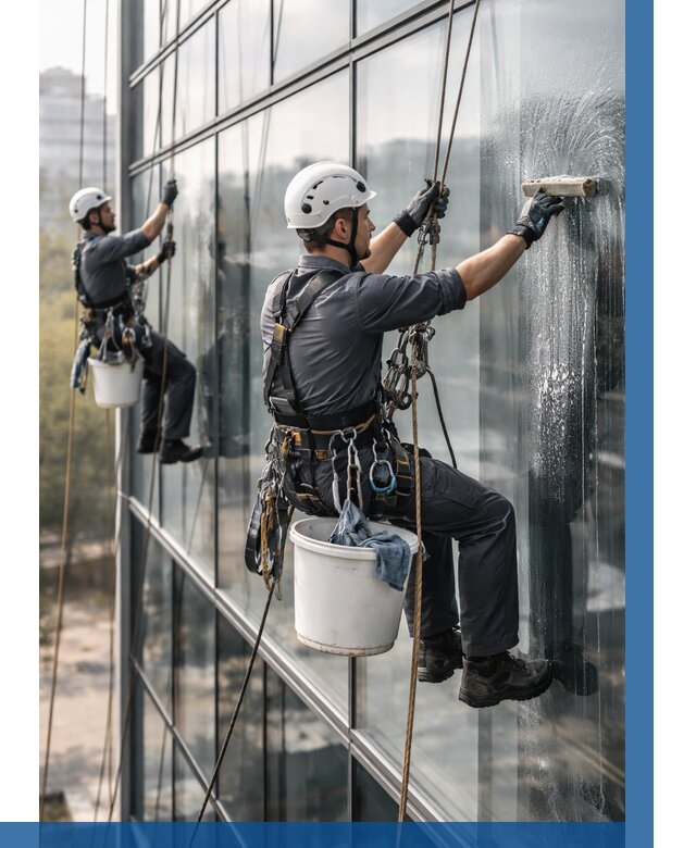 Мойка сплошного остекления в Дедовске, заказать от 330 р.| ВЫСОТНИК-Ддв