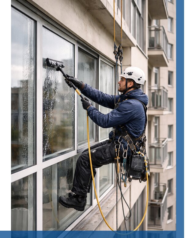 Мойка балконного остекления в Дедовске от 3848 р. | ВЫСОТНИК-Ддв