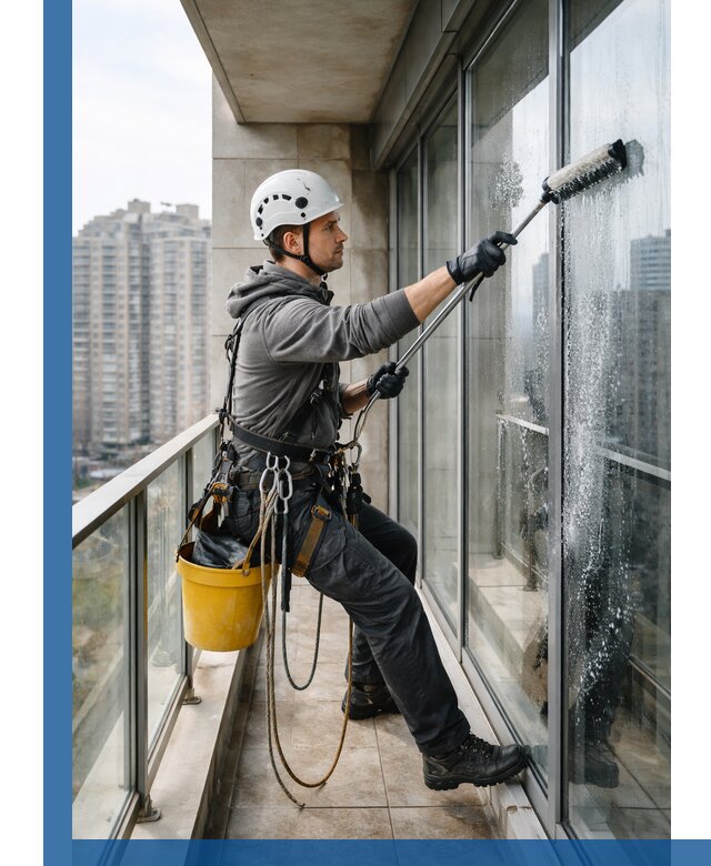 Профессиональная мойка балконного остекления в Дедовске