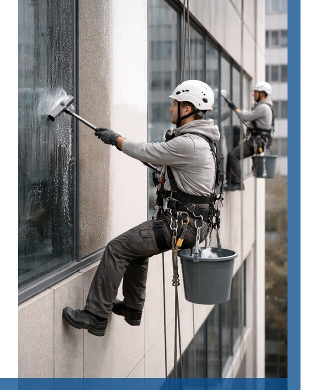 Мойка фасадов зданий в Дедовске под ключ от 385 р. | ВЫСОТНИК-Ддв