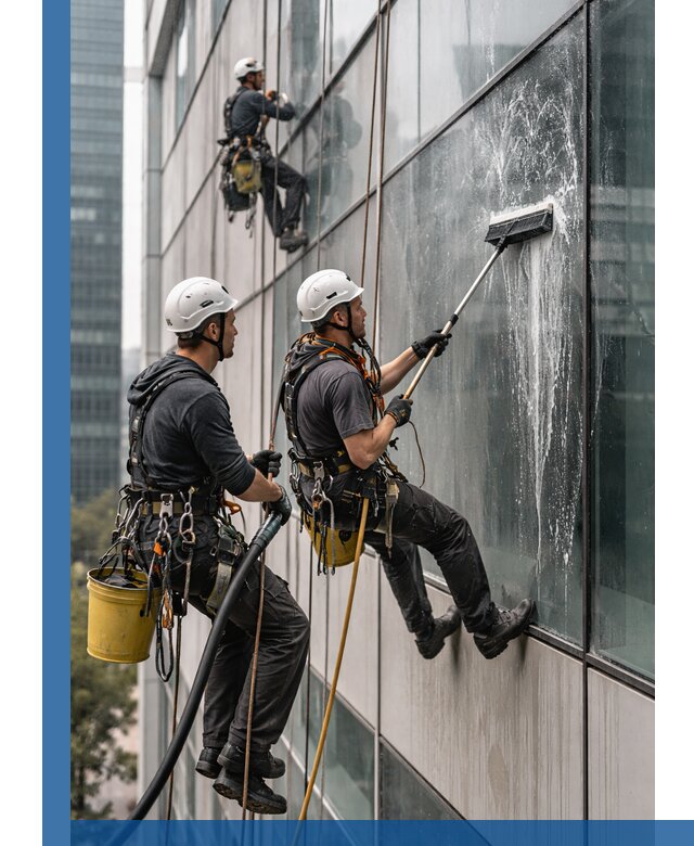 Профессиональная высотная мойка фасадов зданий в Дедовске