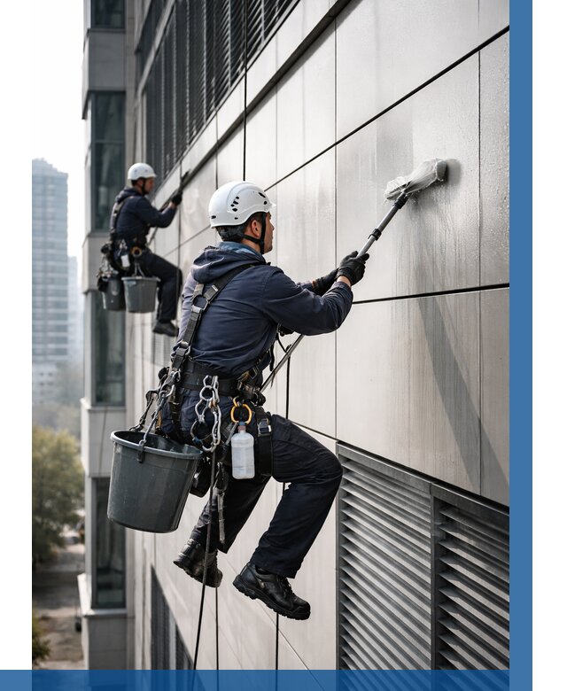 Мойка вентилируемого фасада в Дедовске от 275 р. | ВЫСОТНИК-Ддв