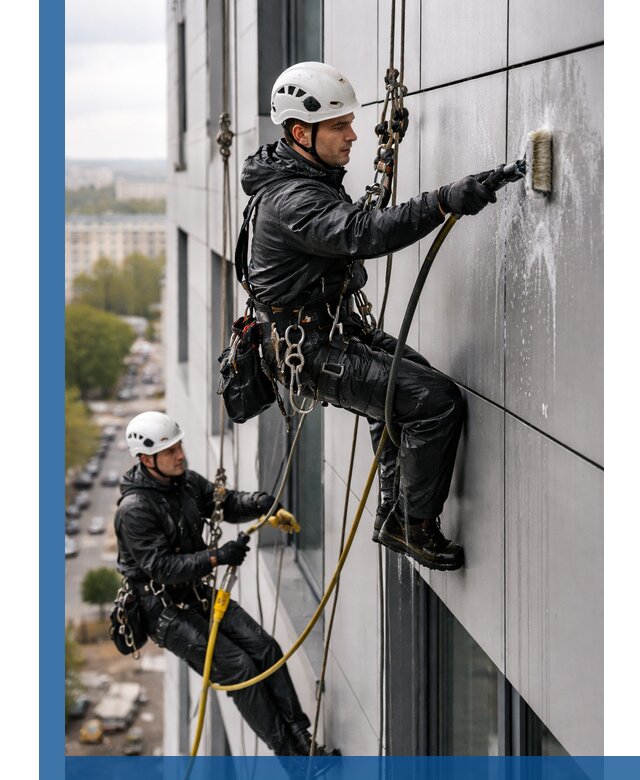 Профессиональная мойка фасада из композита в Дедовске