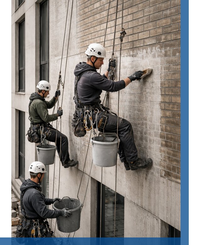 Удаление высолов с фасада в Дедовске от 275 р. | ВЫСОТНИК-Ддв