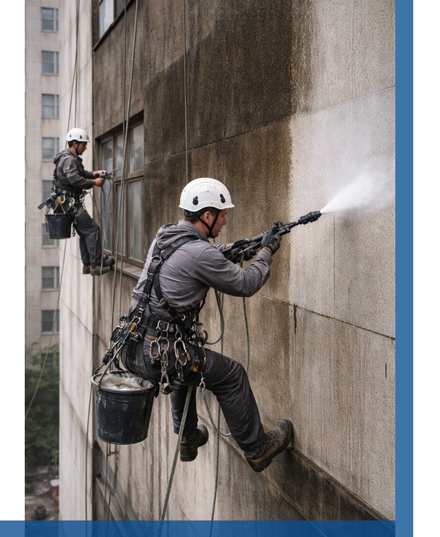 Очистка фасада от копоти в Дедовске от 275 р. | ВЫСОТНИК-Ддв