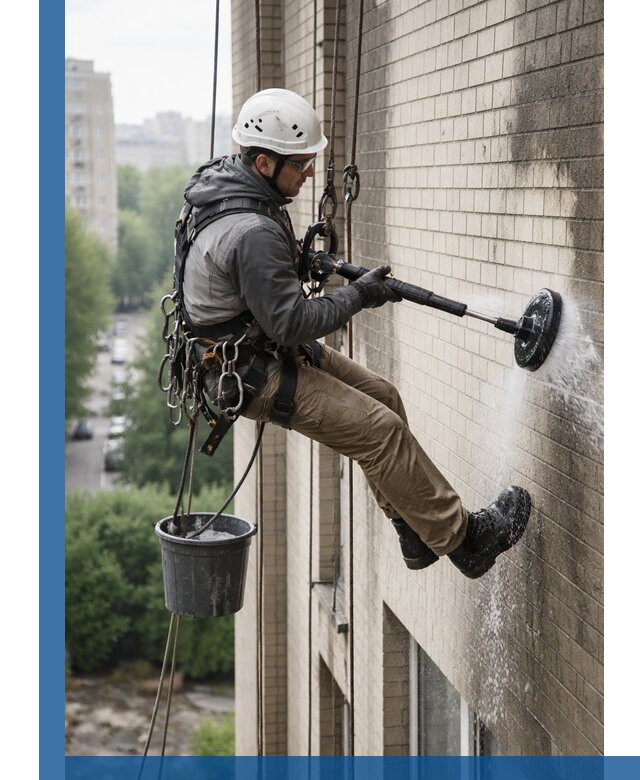 Очистка фасада от копоти в Дедовске профессионально и безопасно