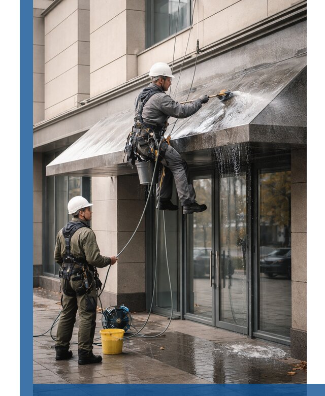 Профессиональная мойка козырьков и навесов в Дедовске