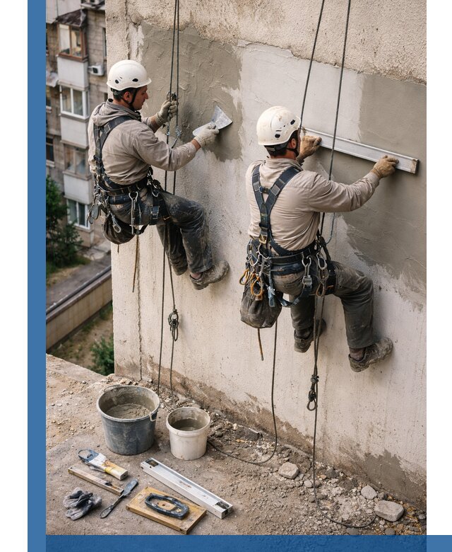 Комплексный ремонт штукатурного фасада с гарантией в Дедовске