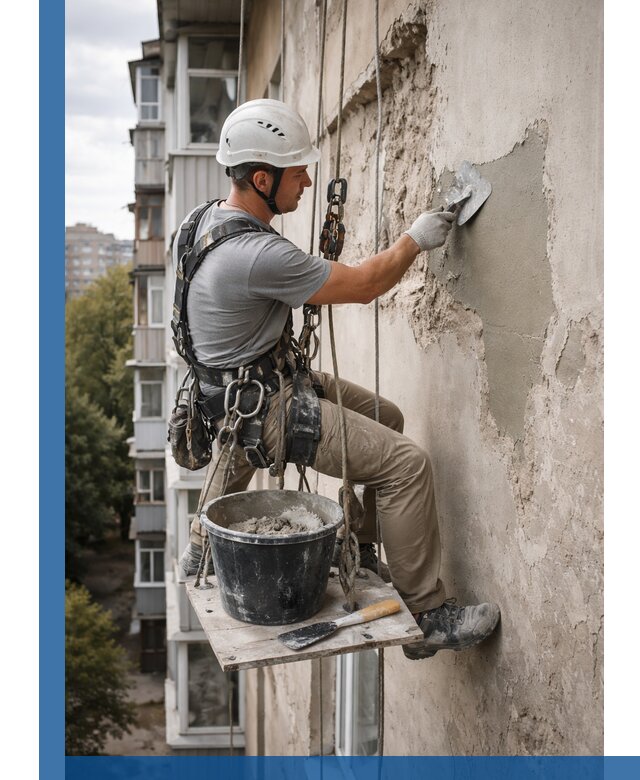 Восстановление фасадной штукатурки в Дедовске с гарантией качества