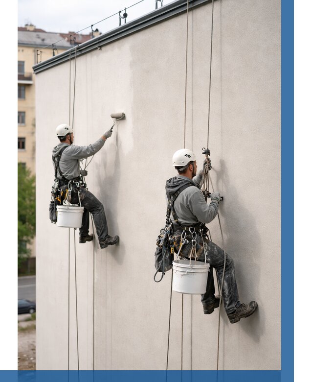 Покраска оштукатуренного фасада в Дедовске от 352 р. | ВЫСОТНИК-Ддв