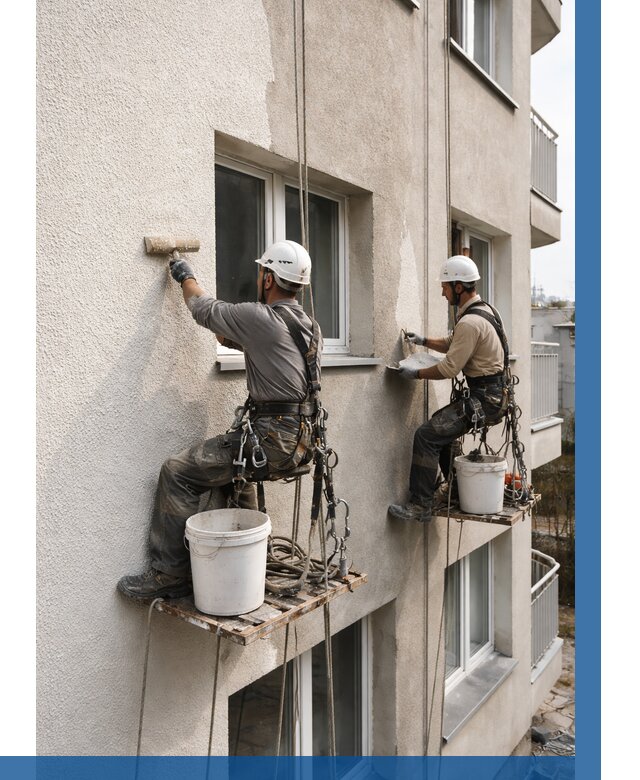 Нанесение короеда на фасад в Дедовске от 495 р. | ВЫСОТНИК-Ддв