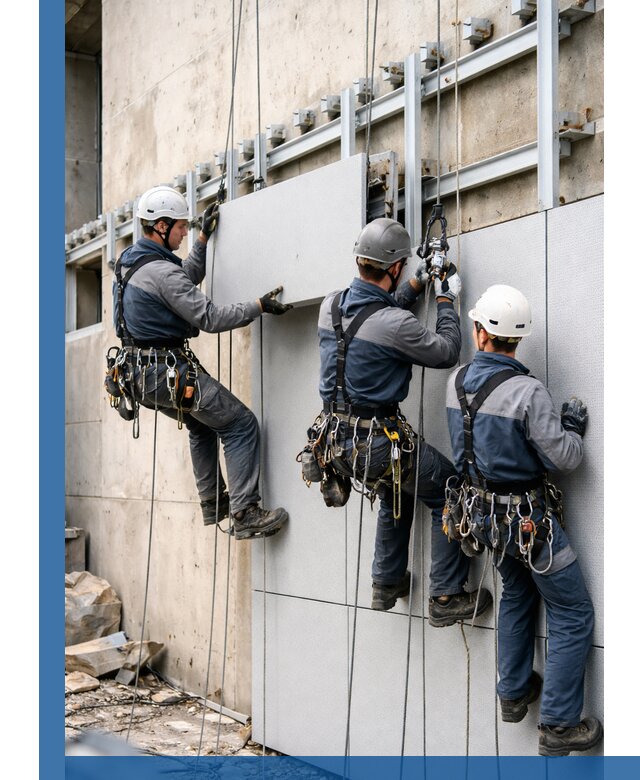 Монтаж вентилируемого фасада в Дедовске под ключ с гарантией качества