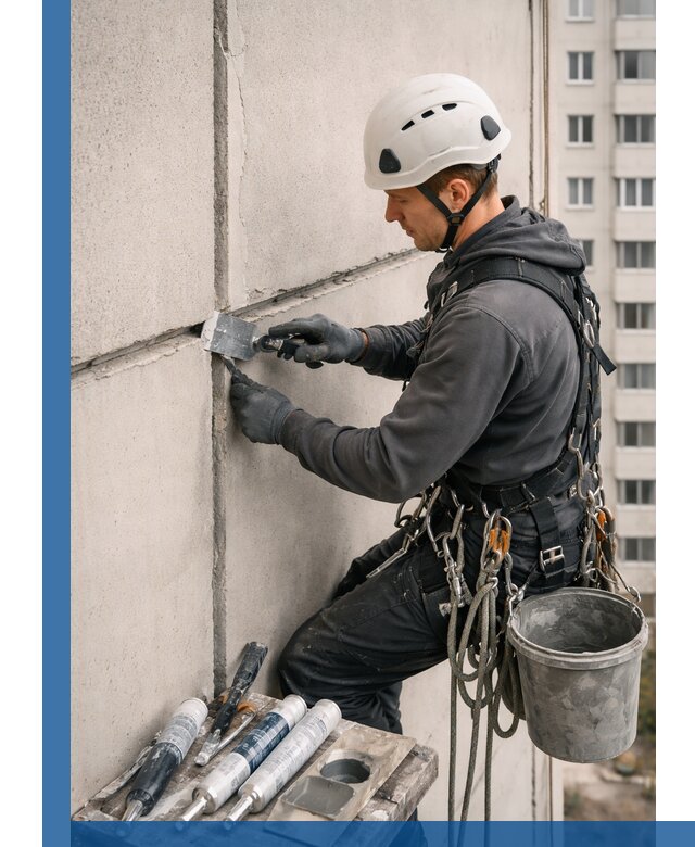 Ремонт межпанельных швов в Дедовске герметизация и восстановление