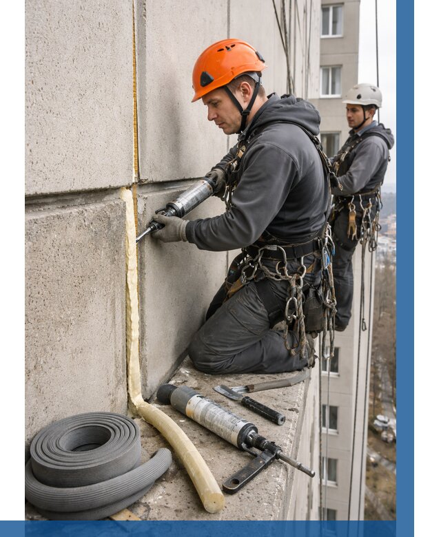 Теплый шов межпанельные швы в Дедовске от 770 р. | ВЫСОТНИК-Ддв