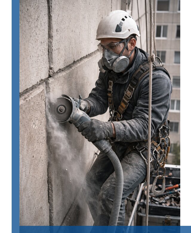 Штробление межпанельных швов в Дедовске качественно и быстро