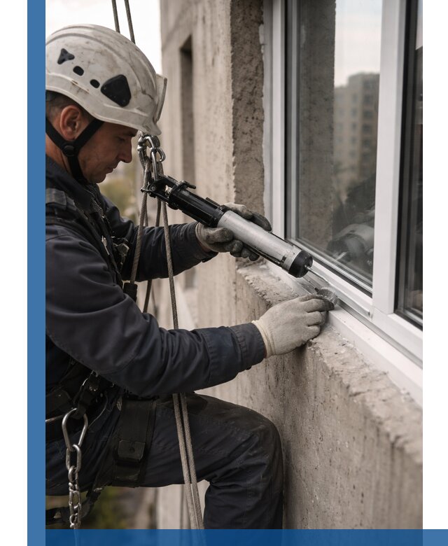 Герметизация оконных швов снаружи в Дедовске профессионально