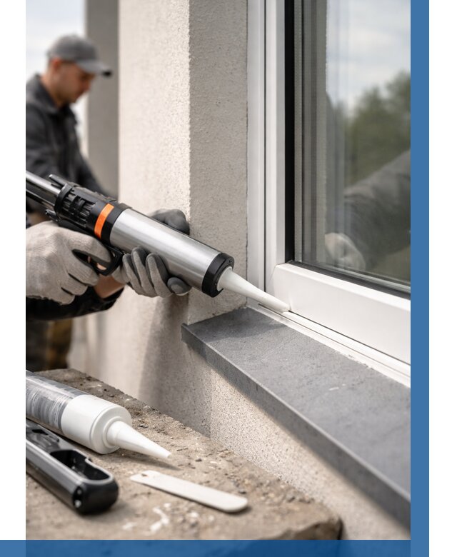 Герметизация монтажных швов окон в Дедовске от 715 р. | ВЫСОТНИК-Ддв