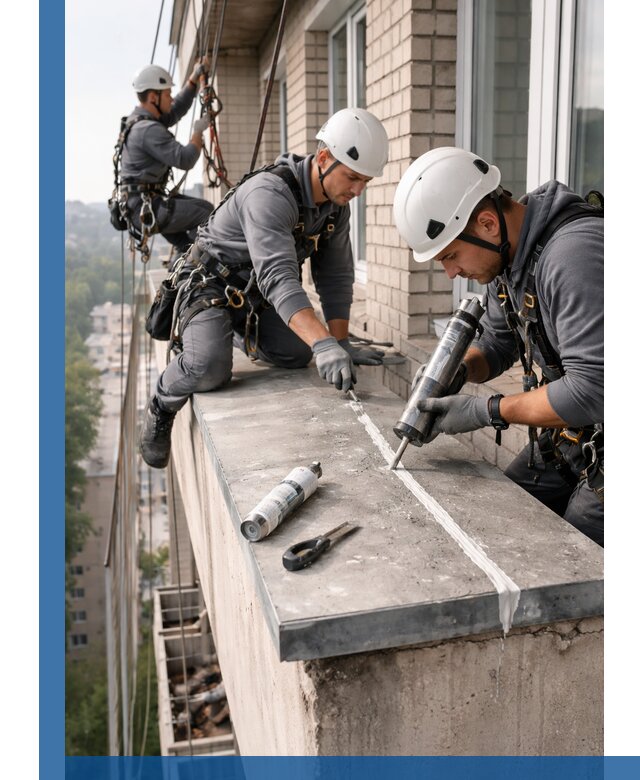 Герметизация балконного козырька в Дедовске профессионально