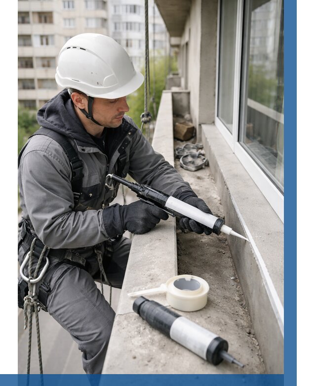 Герметизация швов лоджии в Дедовске от 4948 р. | ВЫСОТНИК-Ддв