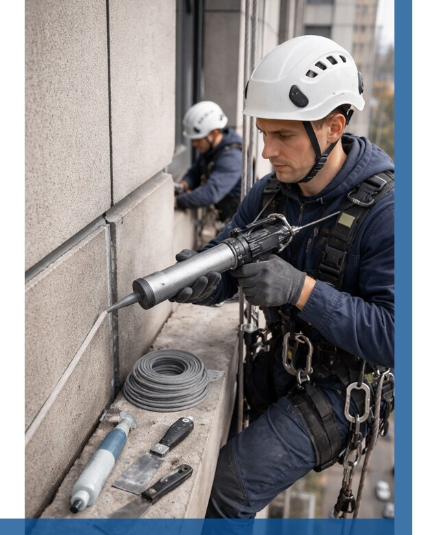 Герметизация деформационных швов фасада в Дедовске от 770 | ВЫСОТНИК-Ддв