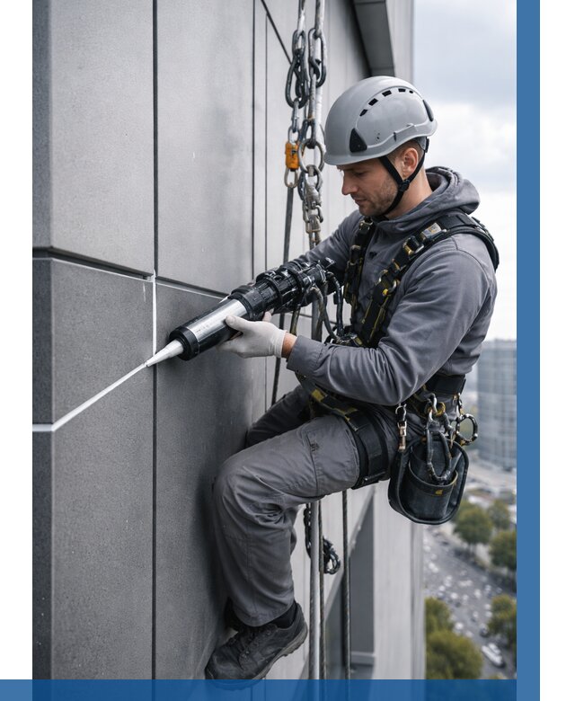 Герметизация стыков фасадных панелей в Дедовске от 7147 р.| ВЫСОТНИК-Ддв