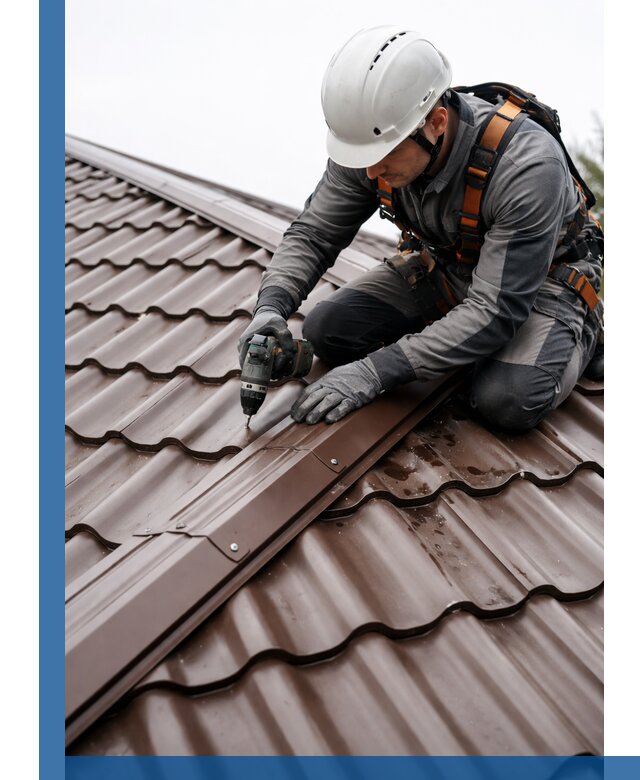 Ремонт металлочерепицы на крыше в Дедовске профессионально