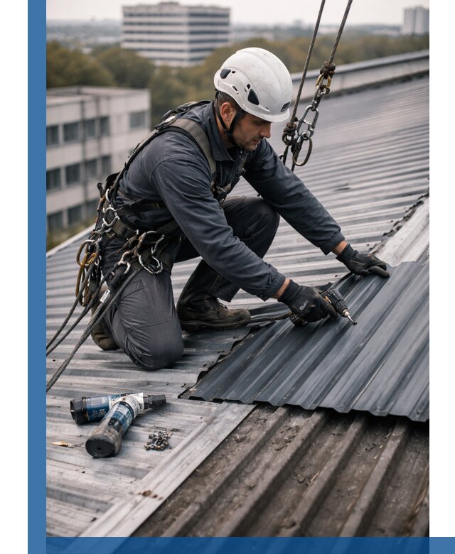 Ремонт профнастила на кровле в Дедовске, работы под ключ