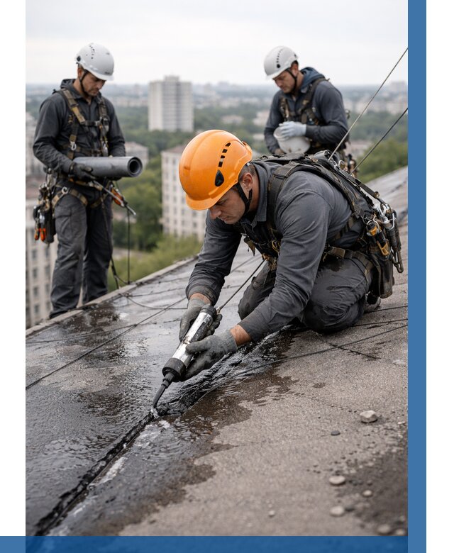 Устранение протечек кровли в Дедовске от 13194 р. | ВЫСОТНИК-Ддв