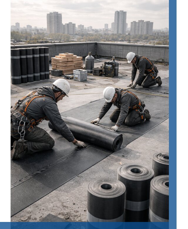 Монтаж мягкой кровли под ключ в Дедовске от 495 р. | ВЫСОТНИК-Ддв