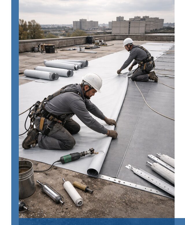 Монтаж мембранной кровли в Дедовске для промышленных зданий