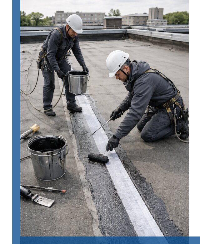 Гидроизоляция кровли мастикой в Дедовске надежная защита