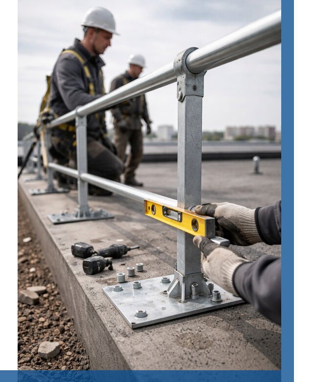 Монтаж кровельного ограждения в Дедовске от 1319 р. | ВЫСОТНИК-Ддв