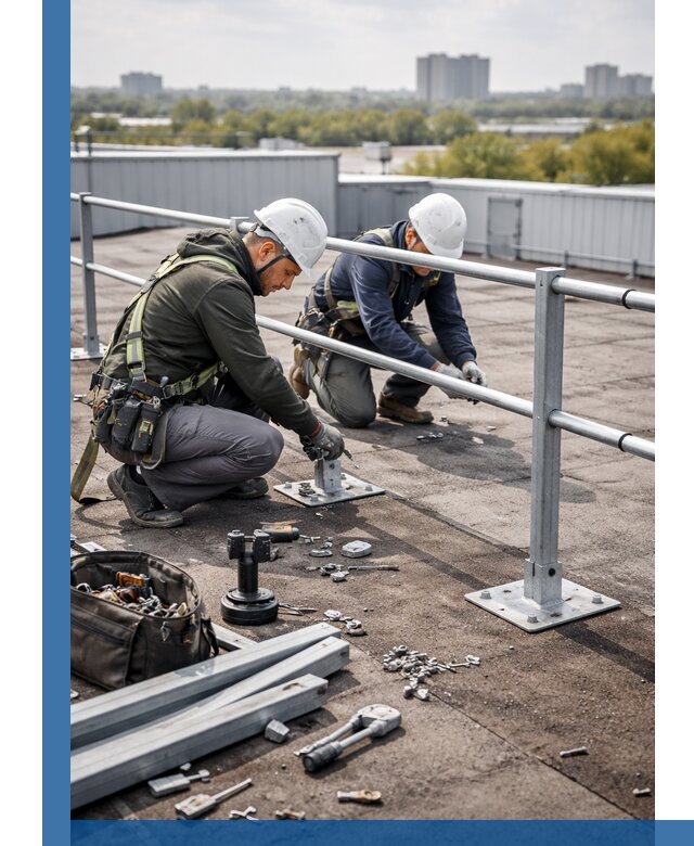 Монтаж кровельного ограждения в Дедовске под ключ с гарантией