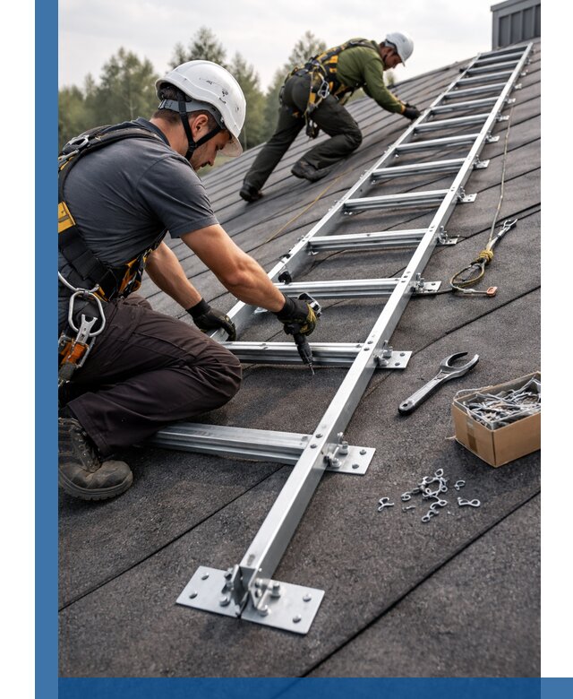 Профессиональный монтаж кровельной лестницы в Дедовске под ключ