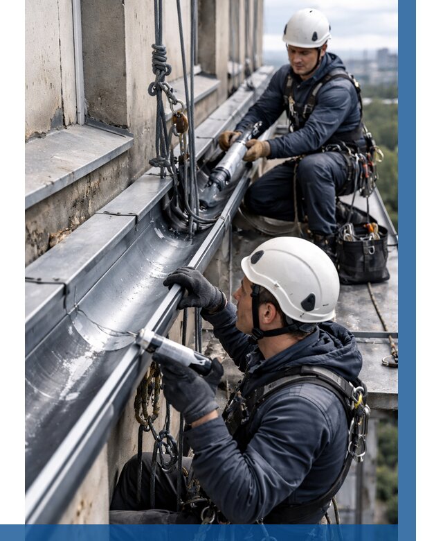 Ремонт водосточных желобов в Дедовске от 7147 р. | ВЫСОТНИК-Ддв