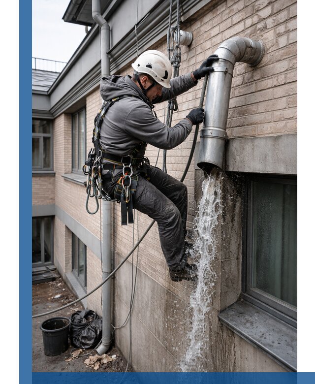 Профессиональная прочистка водосточных труб в Дедовске с гарантией