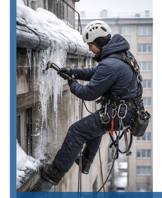 Удаление наледи и чистка водостоков в Дедовске оперативно и безопасно
