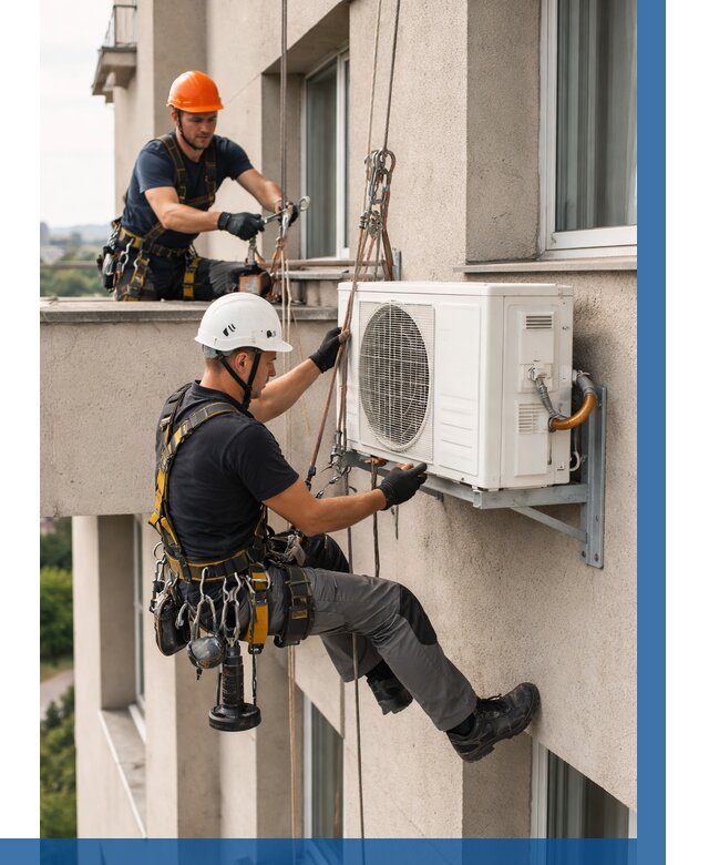 Монтаж внешнего блока кондиционера в Дедовске от 7147 р. | ВЫСОТНИК-Ддв