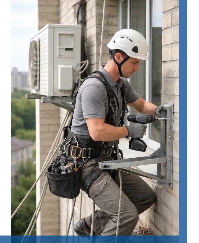 Установка кронштейнов кондиционера в Дедовске от 3848 р. | ВЫСОТНИК-Ддв