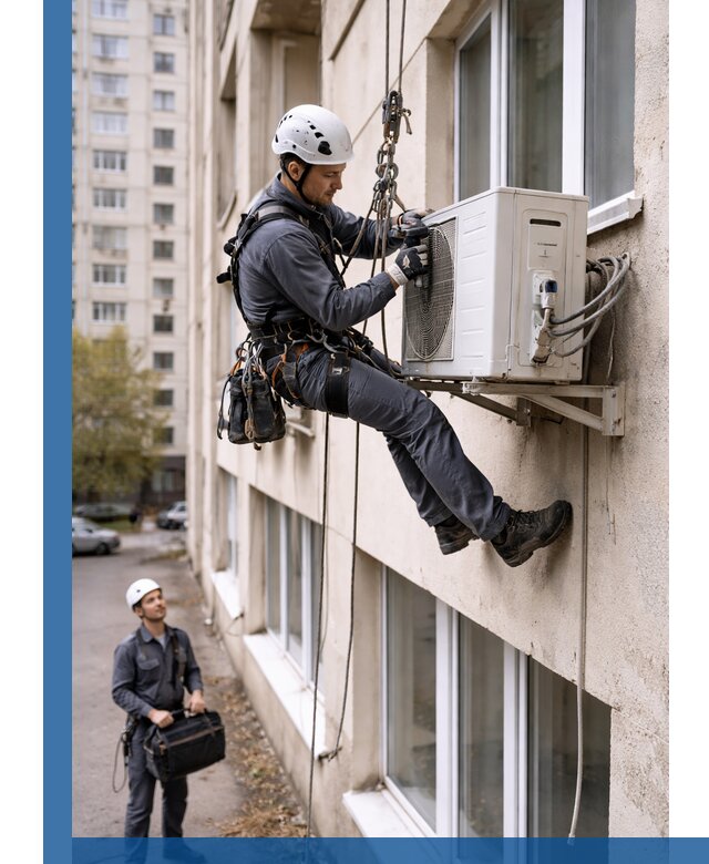 Демонтаж внешнего блока кондиционера в Дедовске профессионально