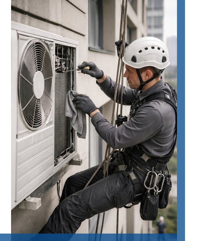 Обслуживание внешнего блока кондиционера в Дедовске от 2969 р.ВЫСОТНИК-Ддв