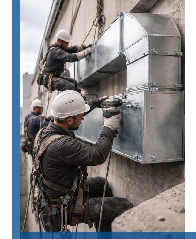 Профессиональный монтаж вентиляционных коробов в Дедовске под ключ