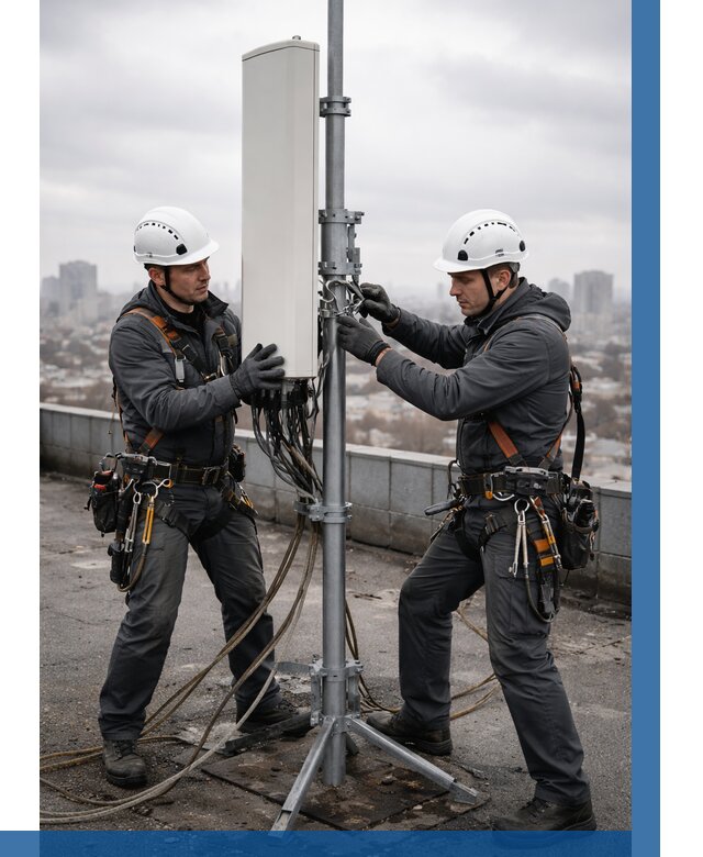 Монтаж антенн связи на крыше в Дедовске от 9346 р. | ВЫСОТНИК-Ддв