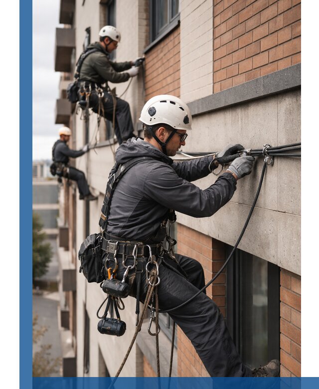 Крепление кабеля на фасаде монтаж и крепеж в Дедовске