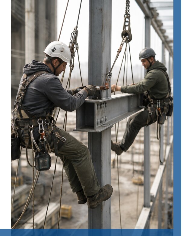 Монтаж металлоконструкций на высоте в Дедовске от 3848 р. | ВЫСОТНИК-Ддв