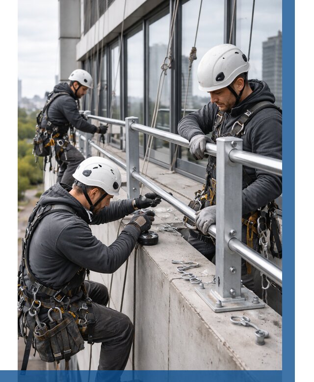 Монтаж ограждений на высоте в Дедовске, от 1319 р. | ВЫСОТНИК-Ддв