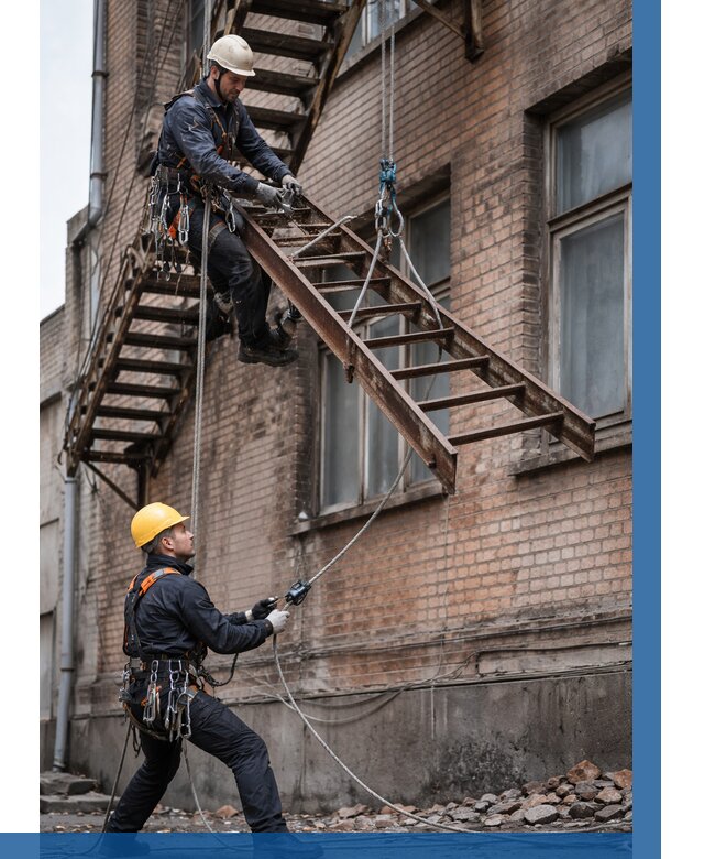 Демонтаж пожарной лестницы в Дедовске от 13194 р. | ВЫСОТНИК-Ддв