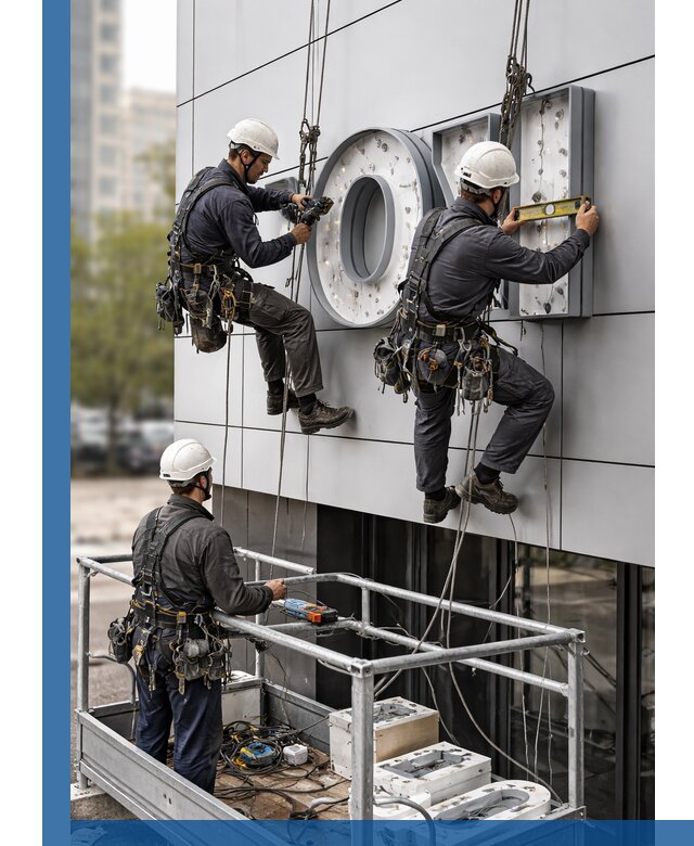 Профессиональный монтаж световых букв в Дедовске под ключ