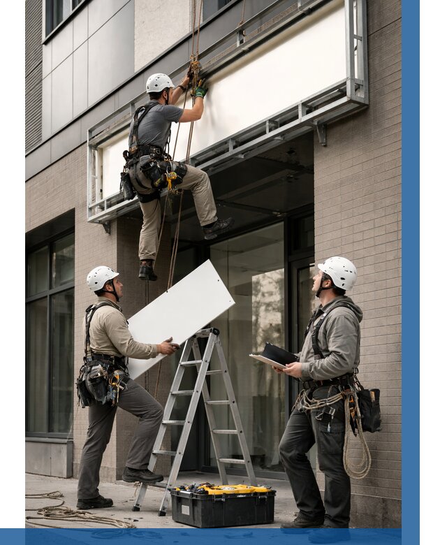 Монтаж светового короба в Дедовске от 7147 р. | ВЫСОТНИК-Ддв